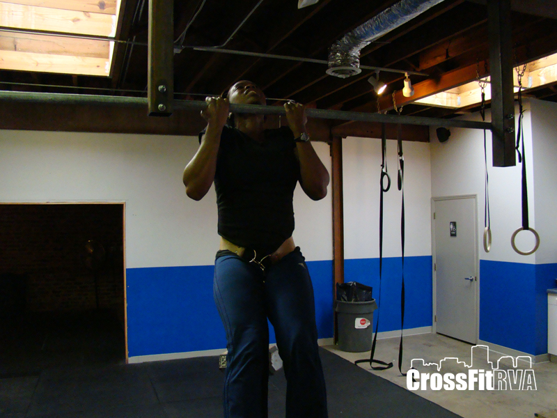 crossfit, fitness, gym, richmond, rva, pull-up, weighted pull-up, girl