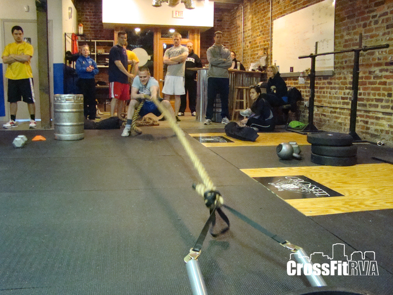 crossfit, fitness, gym, richmond, rva, strong man, sled pull