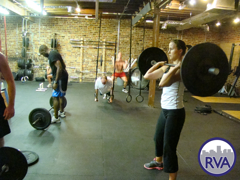 crossfit, fitness, gym, richmond, rva, girls, cleans, ring push-ups
