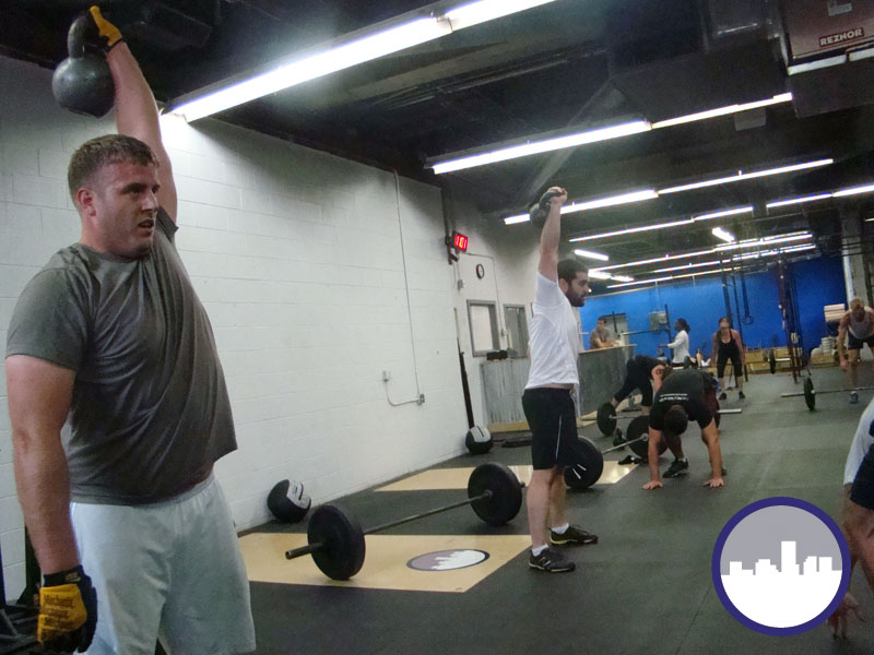 crossfit, fitness, gym, richmond, kettlebell snatches, burpees
